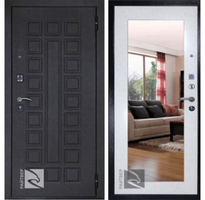 Входная дверь с шумоизоляцией и зеркалом Райтвер Сенат Лайф Зеркало